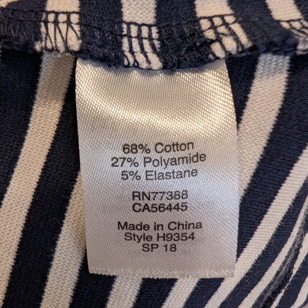 J. Crew Shift Dress NavyWhite Stripes Nautical Coastal Preppy Vacation - Size S - Picture 7 of 8